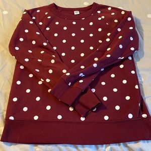 Cozy Polka dot sweatshirt